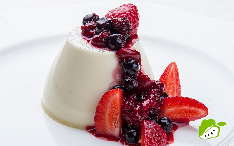 Bavarois with Strawberries