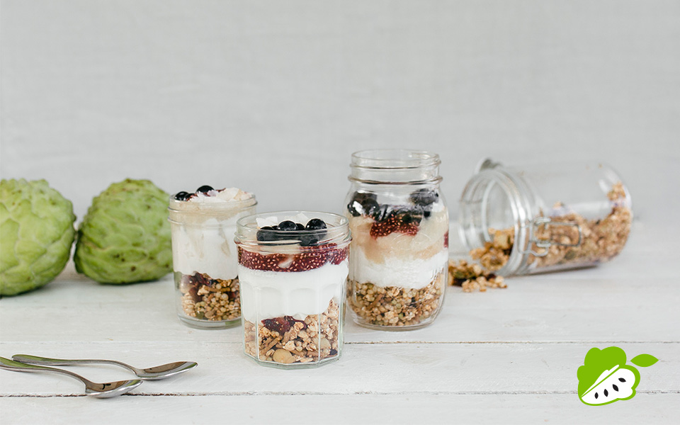 Custard Apple Fruit Parfait