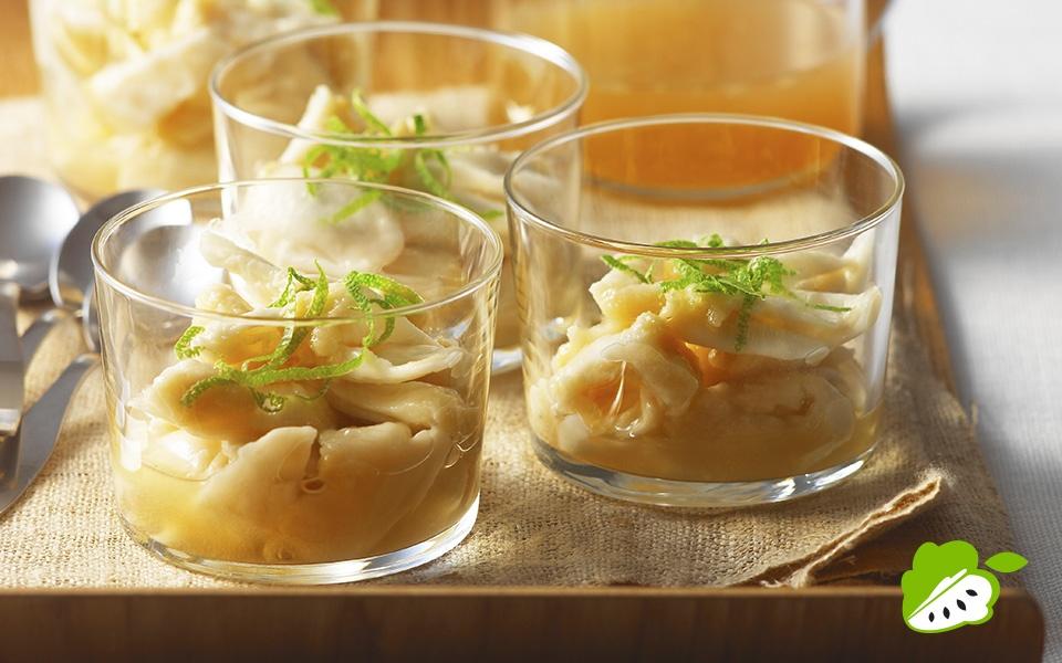 Custard Apple with Ginger and Lemongrass