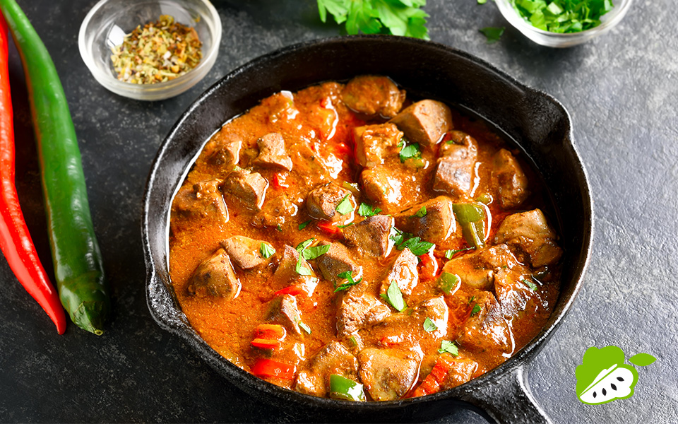 Beef Korma Curry with Custard Apple