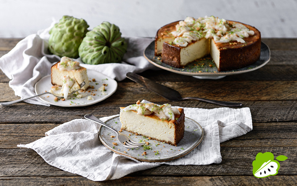 Custard Apple &amp; Ricotta Cheesecake