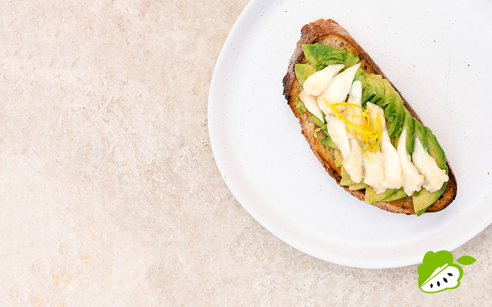 Caramelised Custard Apple Bruschetta