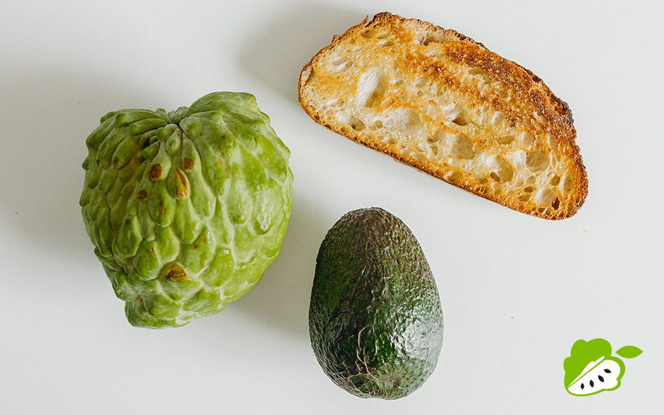 avacado custard apple bruschetta 003